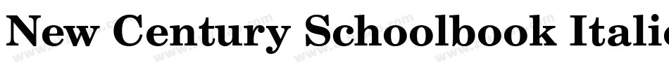 New Century Schoolbook Italic字体转换